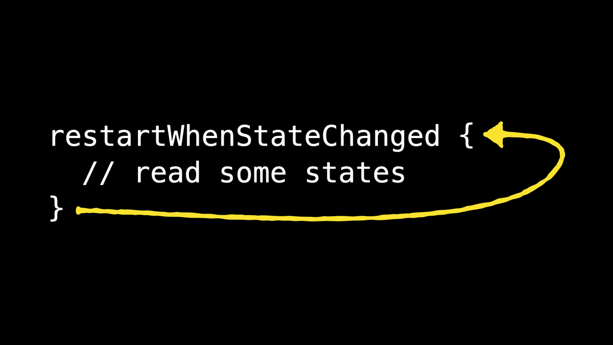 Restartable functions from first principles